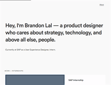 Tablet Screenshot of brandonlal.com